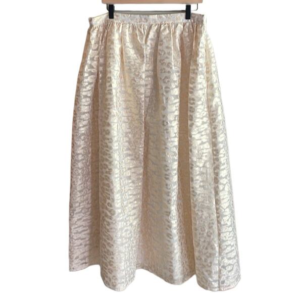Anthropologie Pankaj & Nidhi Burnout Shimmer Maxi Skirt - Picture 3 of 15